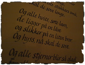 Slickar på en liten bror