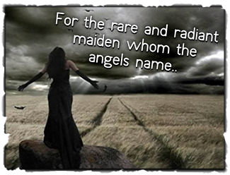Whom the angels name..