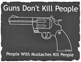 People with mustaches kill people